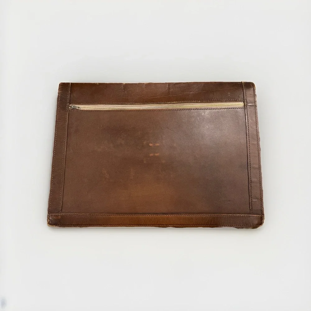Vintage Hartmann Leather Laptop Document Portfolio Envelope Briefcase 1950 Talon